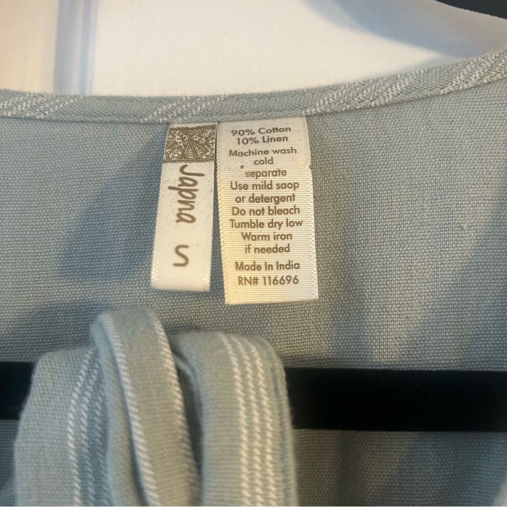 Japna A-Line Flutter Sleeve Button Front Mini Dre… - image 4